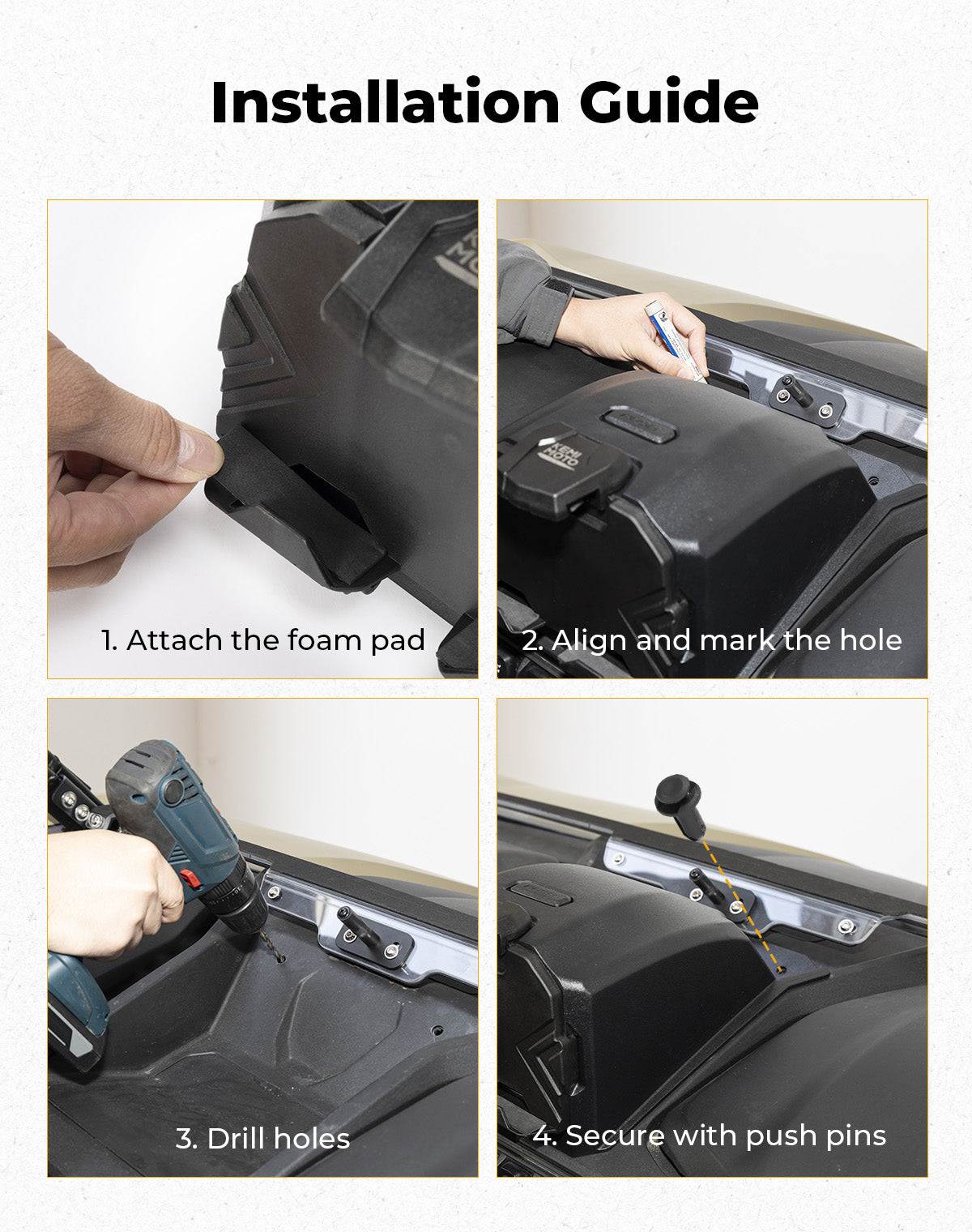 Tablet Holder for 2023+ CFMOTO ZForce 950 | 800 Trail - Kemimoto