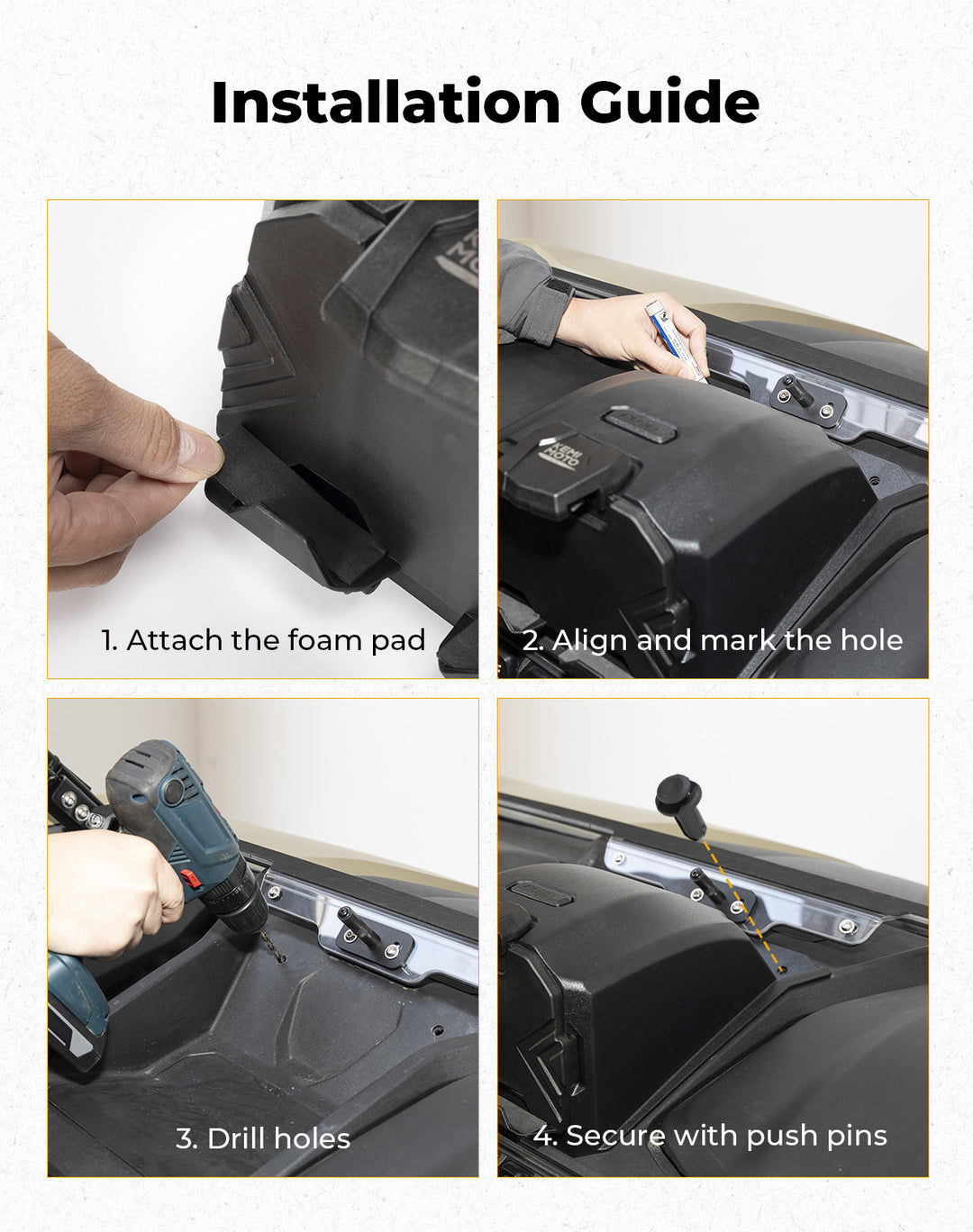 Tablet Holder for 2023+ CFMOTO ZForce 950 | 800 Trail - Kemimoto
