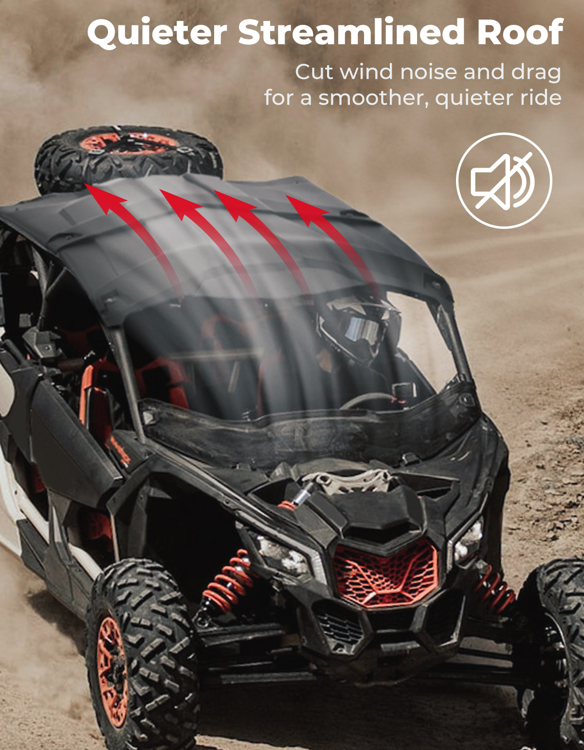 4-seat Sport Hard Roof for Can-Am Maverick X3 Max - Kemimoto