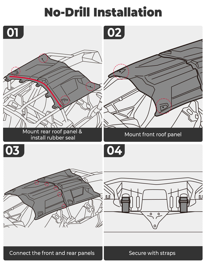 4-seat Sport Hard Roof for Can-Am Maverick X3 Max