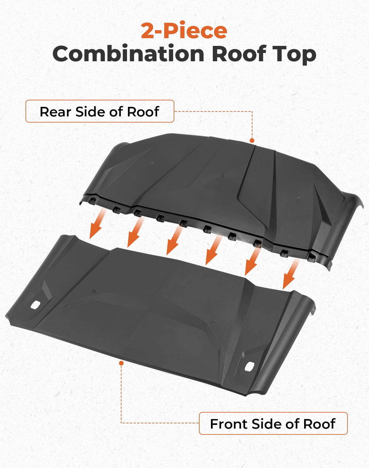 Upgrade Hard Roof for Can-Am Maverick Sport Trail Commander - Kemimoto