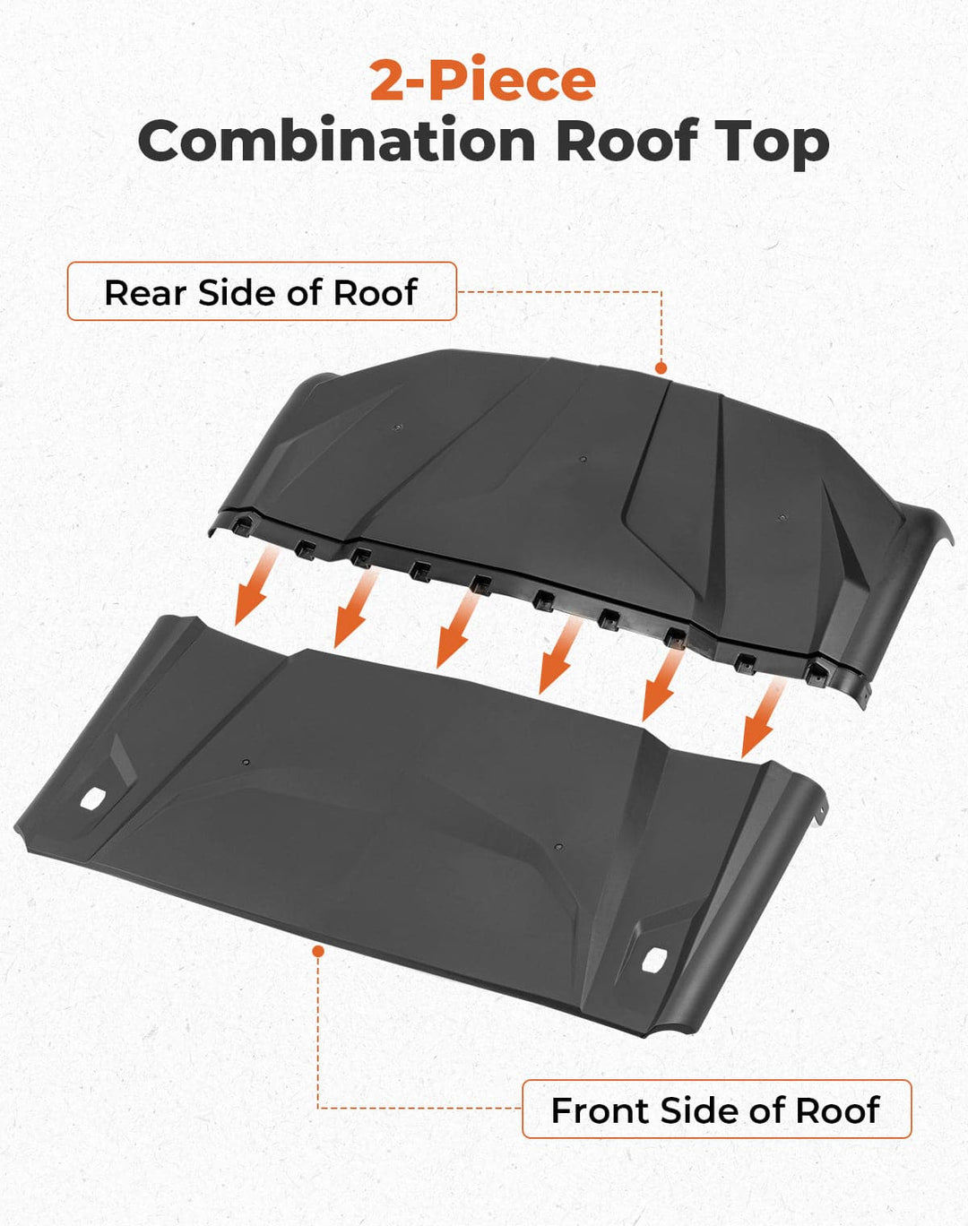 Upgrade Hard Roof for Can-Am Maverick Sport Trail Commander - Kemimoto