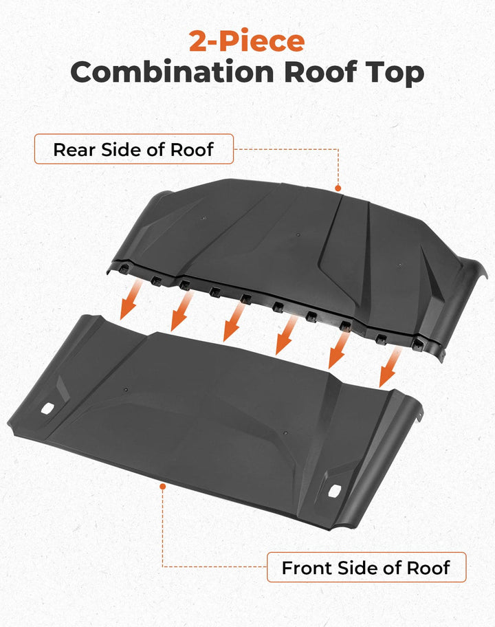 Upgrade Hard Roof for Can-Am Maverick Sport Trail Commander - Kemimoto
