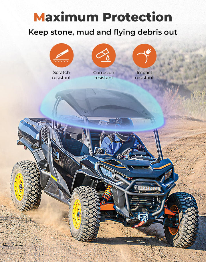 Upgrade Hard Roof for Can-Am Maverick Sport Trail Commander - Kemimoto