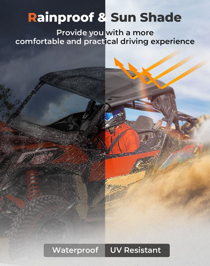 Upgrade Hard Roof for Can-Am Maverick Sport Trail Commander - Kemimoto