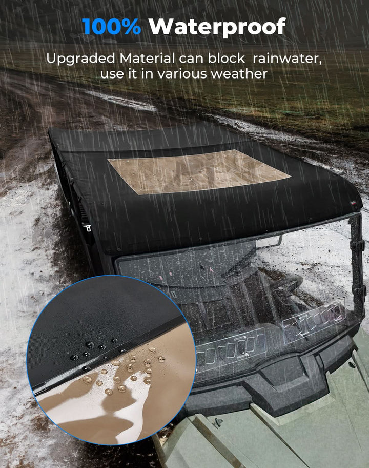 Soft Anti-UV Roof Top with Window for Tracker 800SX CREW - Kemimoto