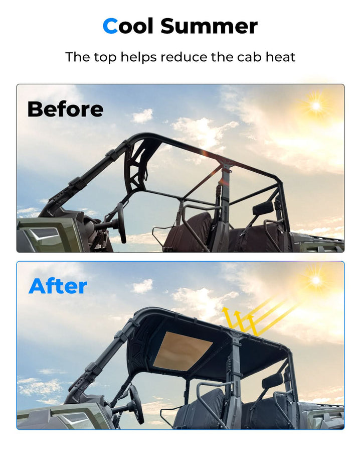 Soft Anti-UV Roof Top with Window for Tracker 800SX CREW - Kemimoto