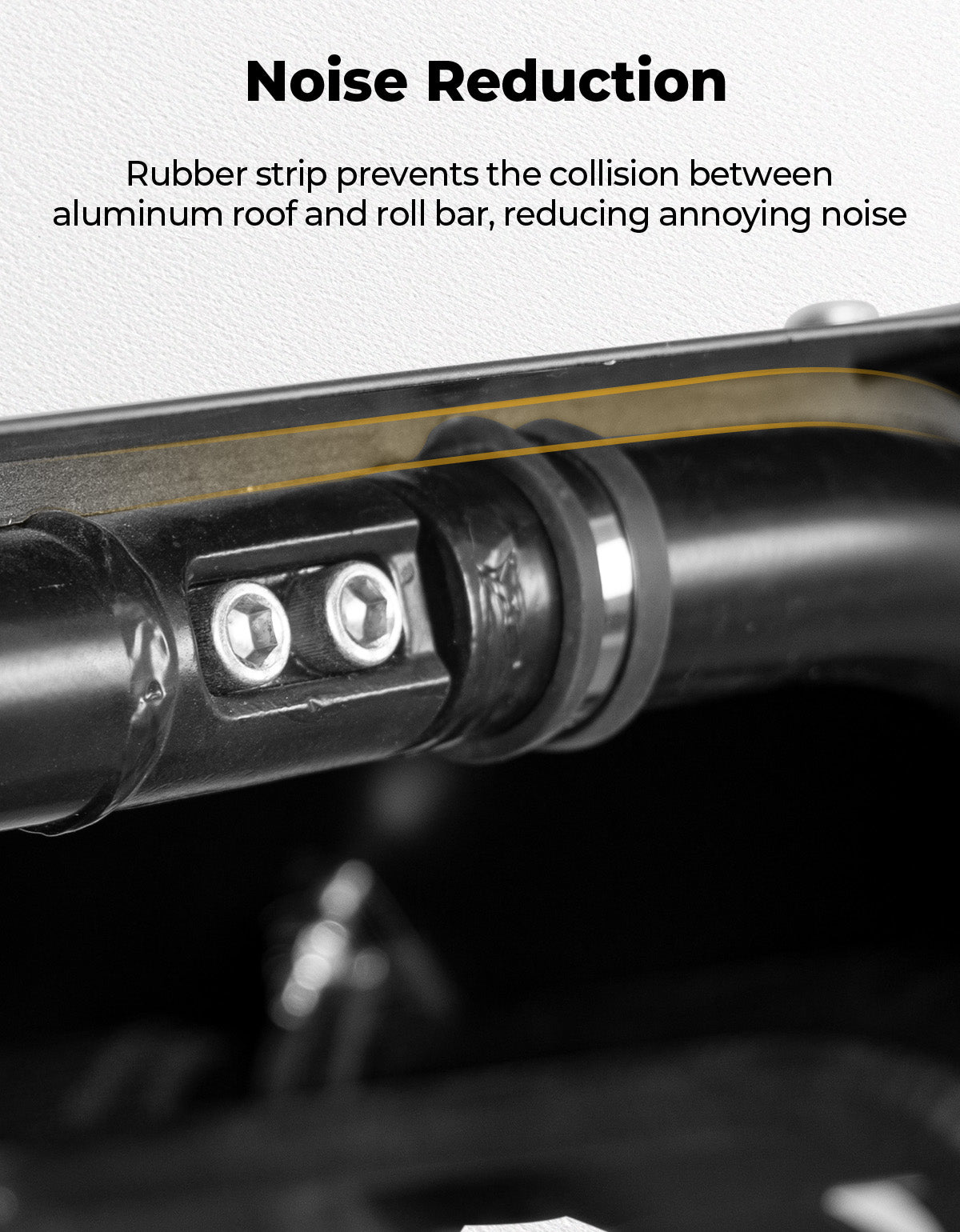 UTV Aluminum Roof with Fixed Sunroof for Polaris RZR 200 2022-2025 - Kemimoto