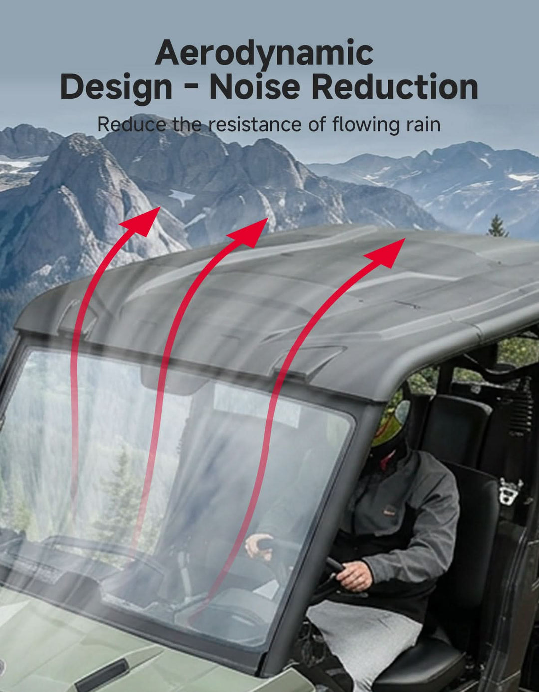 4-Piece Hard Roof Top Fit Can-Am Defender MAX (2016–2026) - Kemimoto
