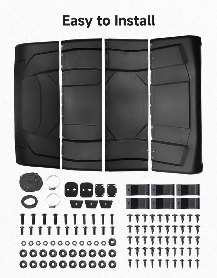 4-Piece Hard Roof Top Fit Can-Am Defender MAX (2016–2026) - Kemimoto