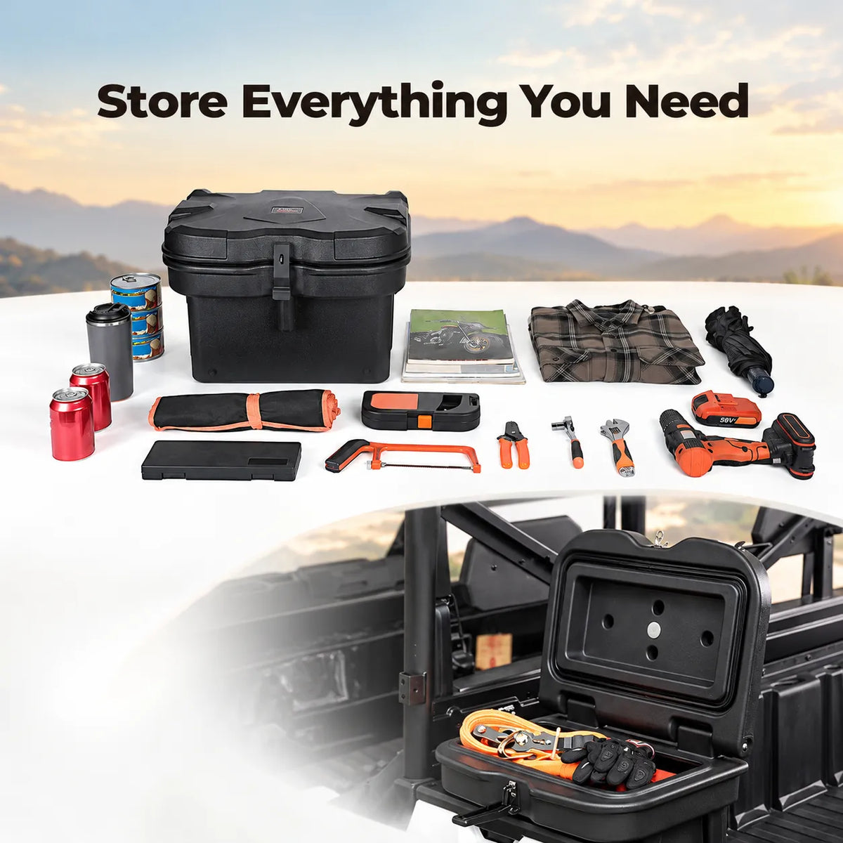 More tool shapes fit one enclosure