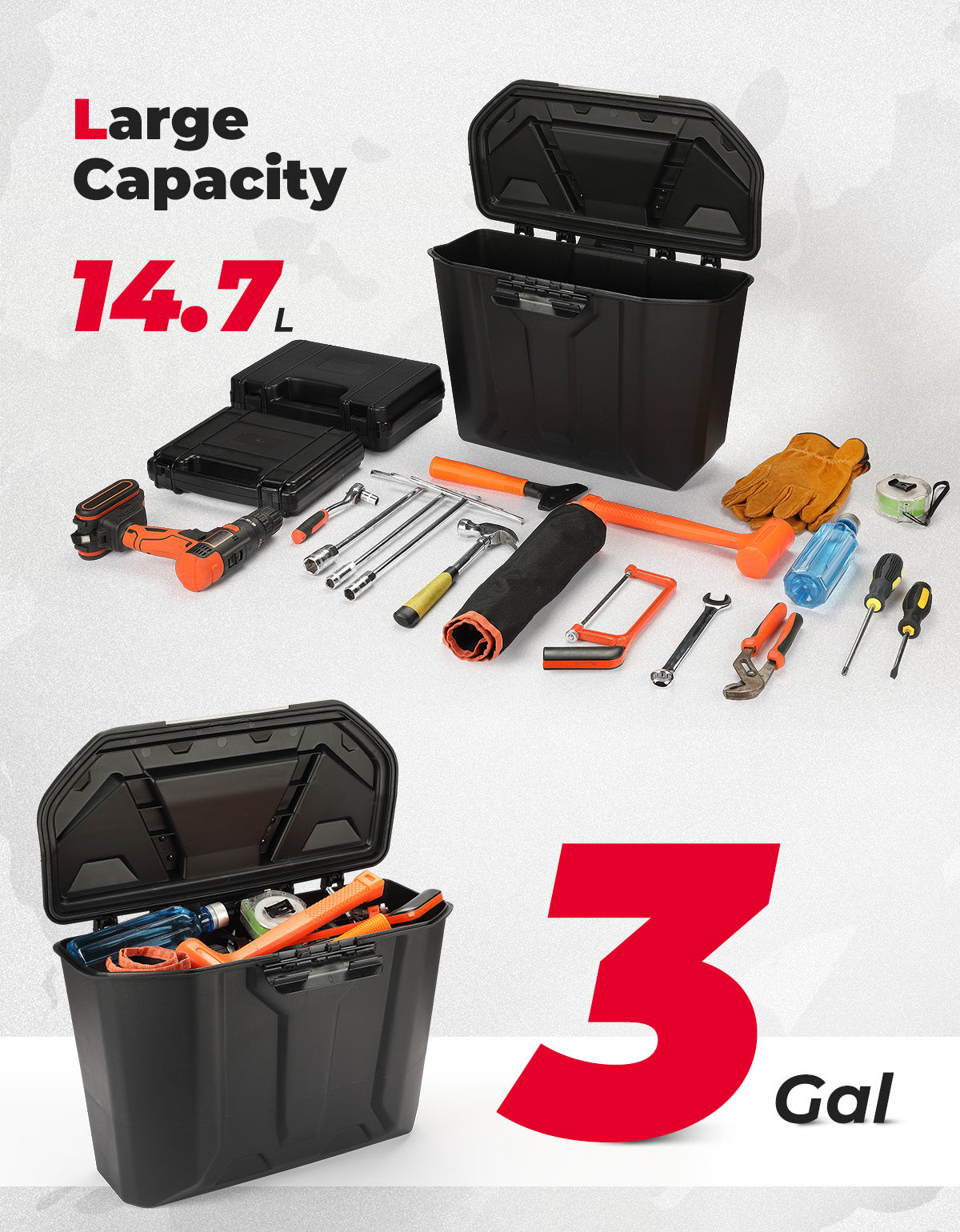 Caja de almacenamiento extraíble compatible con Can-Am Defender