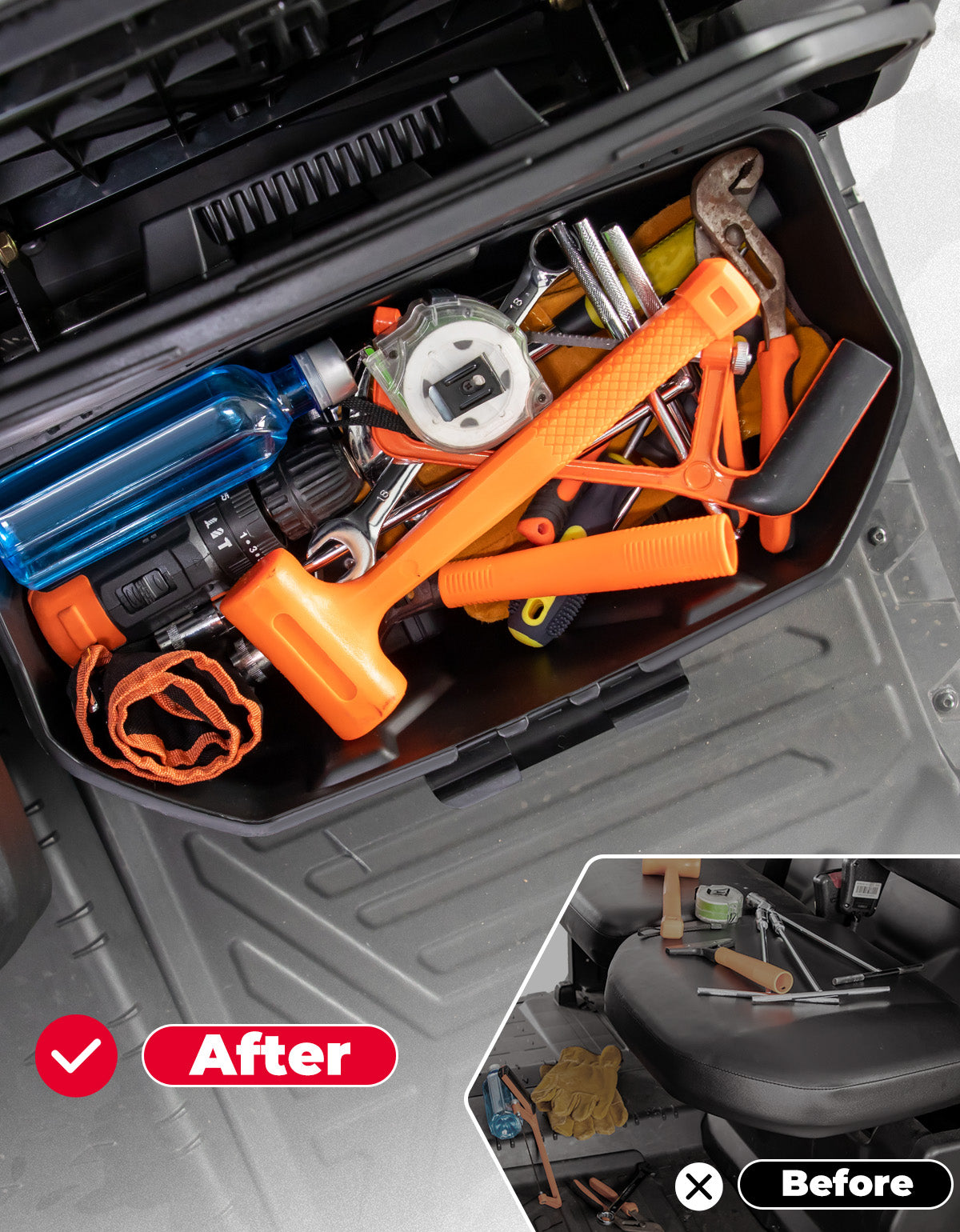 Caja de almacenamiento extraíble compatible con Can-Am Defender