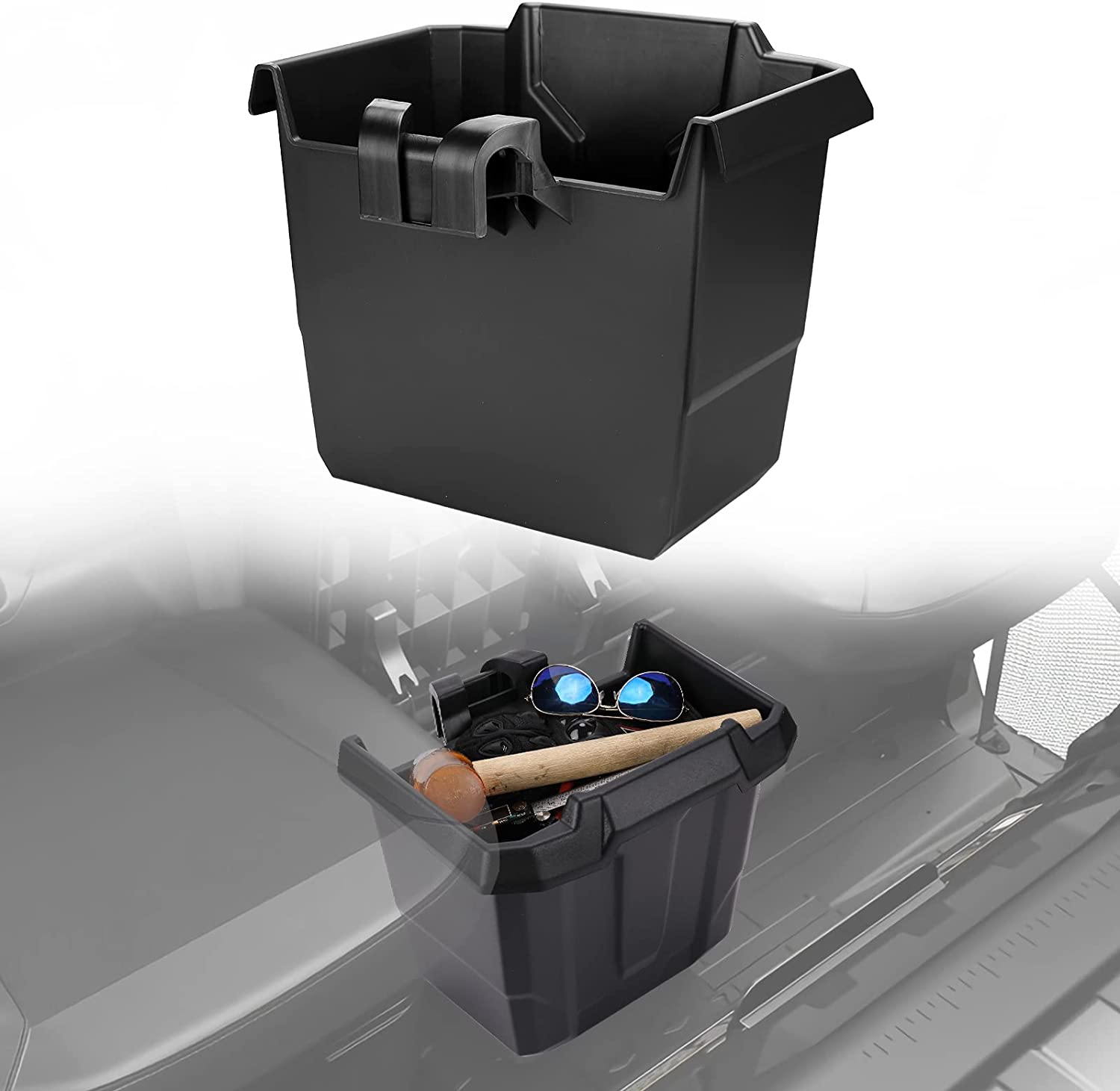 Center Underseat Storage Bin For Can Am Defender/Defender Max - Kemimoto