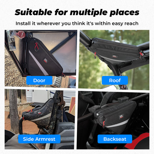 UTV Roll Bar Triangle Storage Bag - Kemimoto