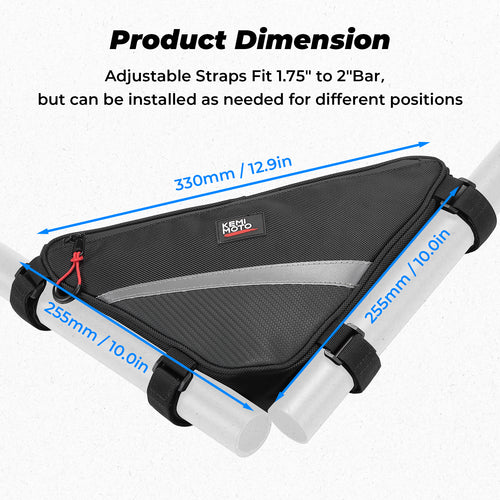 UTV Roll Bar Triangle Storage Bag - Kemimoto