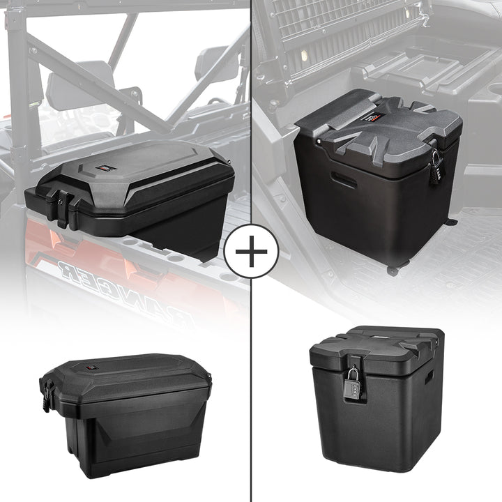 Big Size Cargo Box & Under Seat Storage Box for Polaris Ranger XP 1000