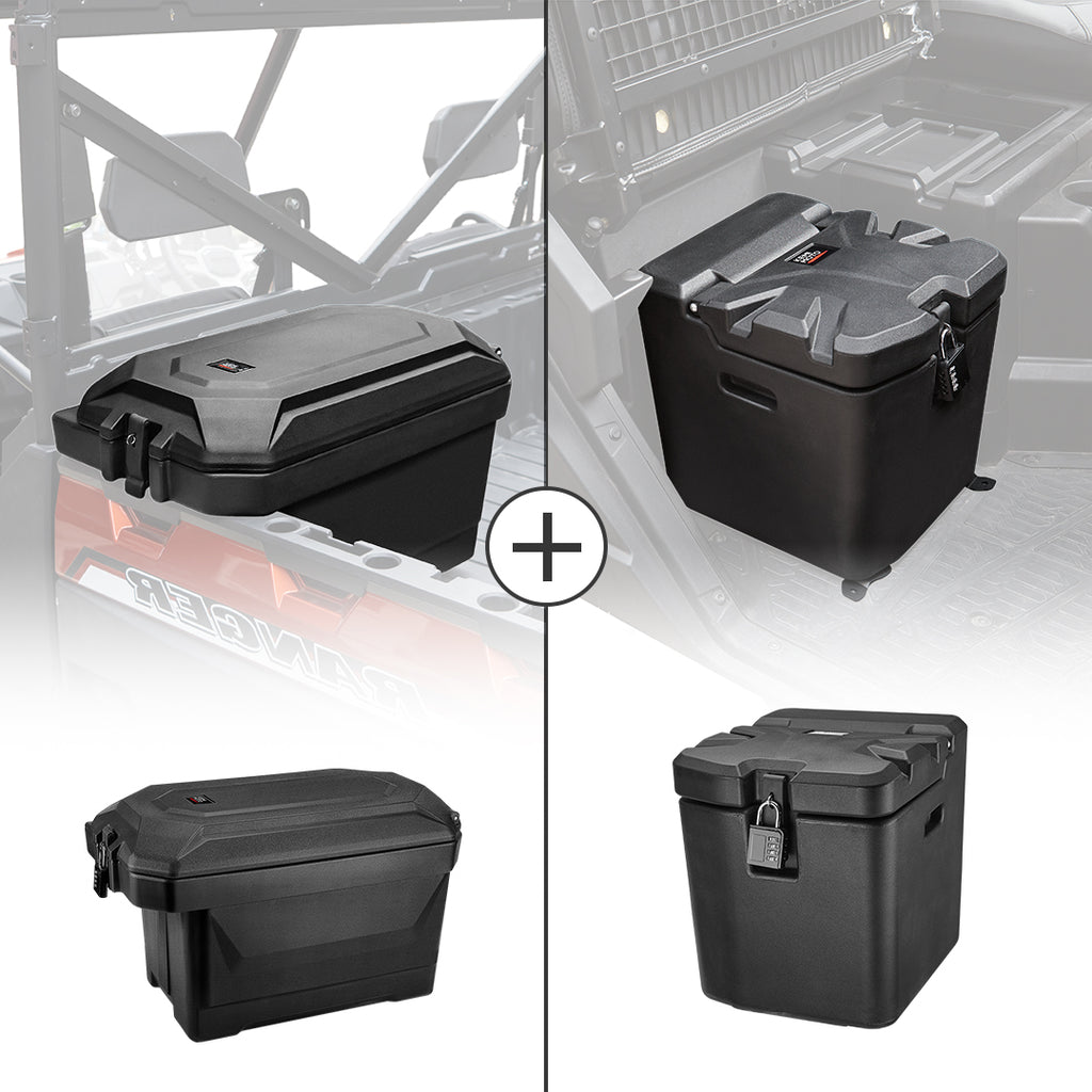 Big Size Cargo Box & Under Seat Storage Box Fit Polaris