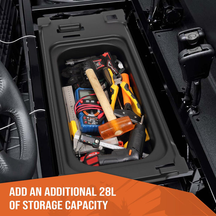Under-Seat Storage Bin for Kawasaki Mule PRO-FX FXR FXT DX DXT - Kemimoto