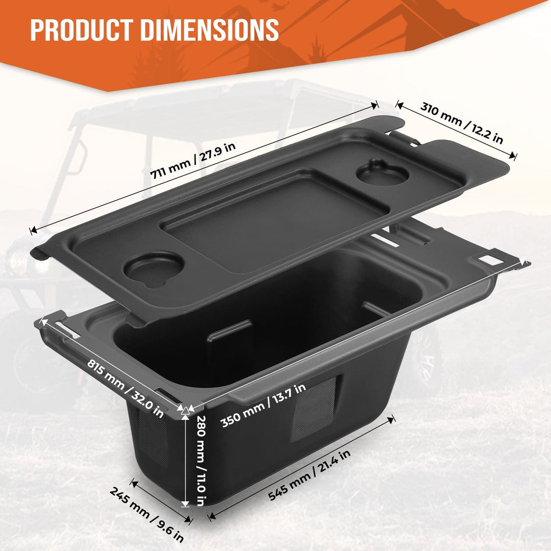 Under-Seat Storage Bin for Kawasaki Mule PRO-FX FXR FXT DX DXT - Kemimoto