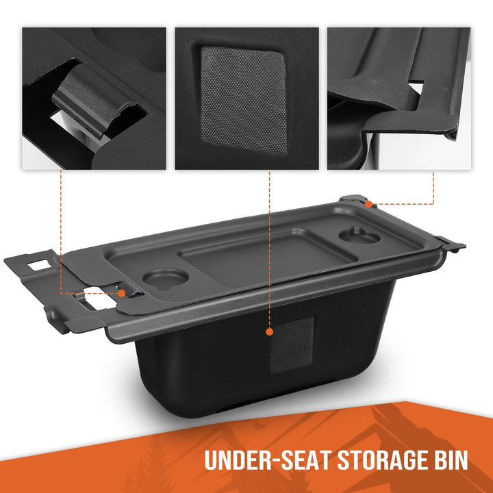 Under-Seat Storage Bin for Kawasaki Mule PRO-FX FXR FXT DX DXT - Kemimoto