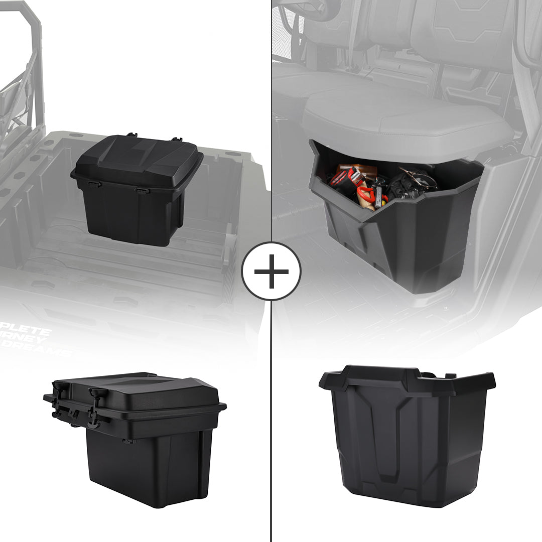 20L Cargo Storage Box & Center Underseat Storage Bin for Can Am Defender