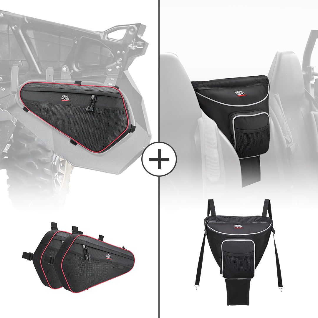 Lower Door Storage Bag & Center Storage Bag for Polaris RZR