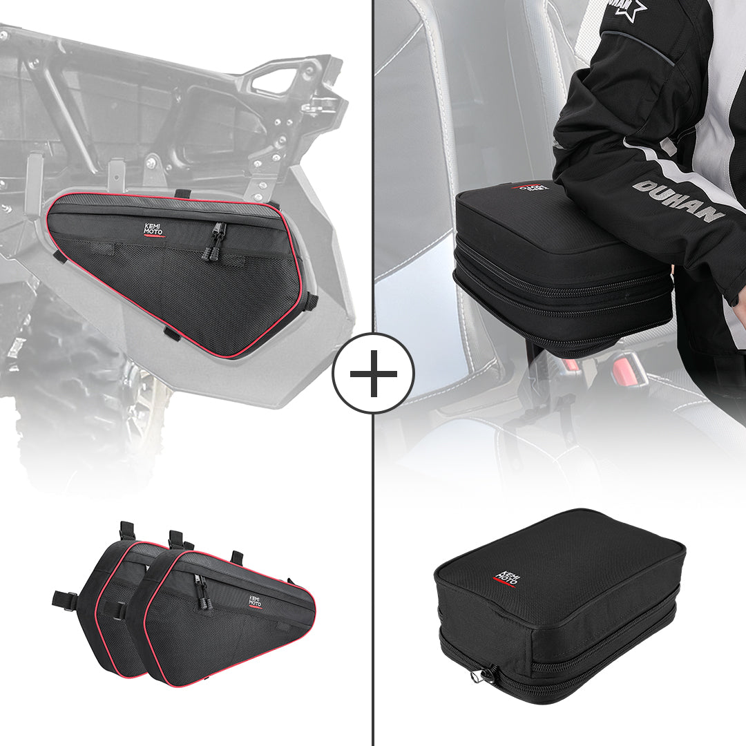 Lower Door Storage Bag & Armrest Bag for Polaris RZR 2014-2023