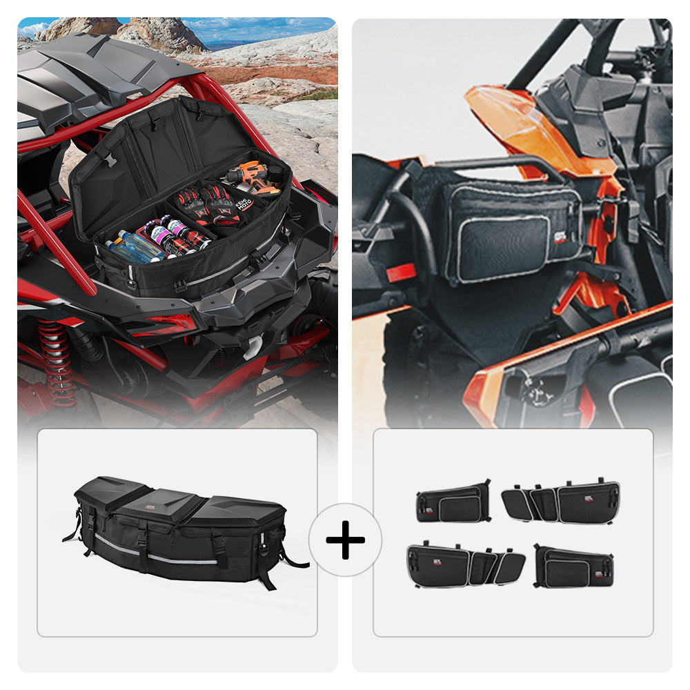 Rear & 4-Seat Storage Bags For Can-Am Maverick X3 MAX - Kemimoto