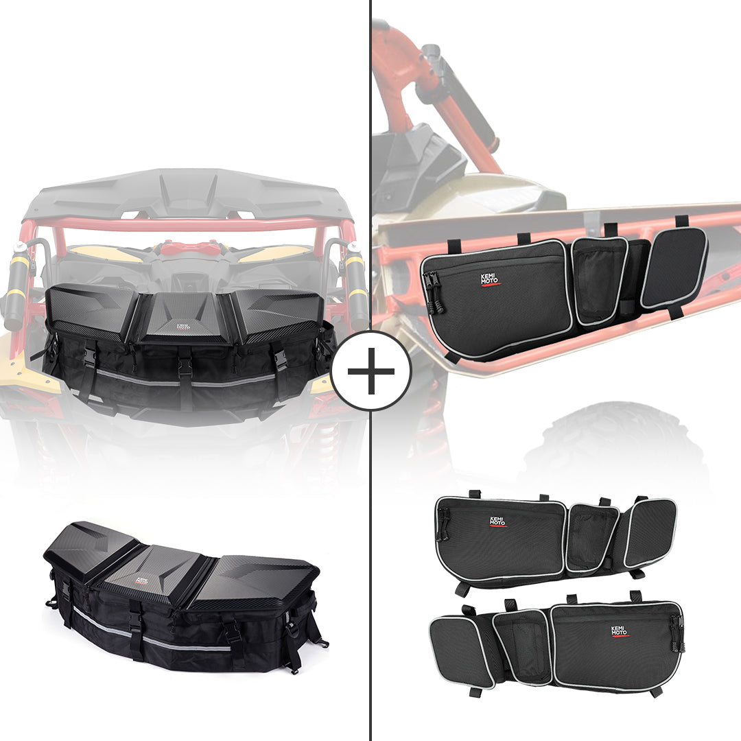 Front & Rear Storage Bags For Can-Am Maverick X3