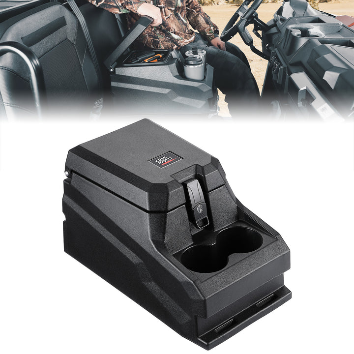 UTV Bench Seat Center Console Box for Polaris Ranger 1000/Crew 2020-2024