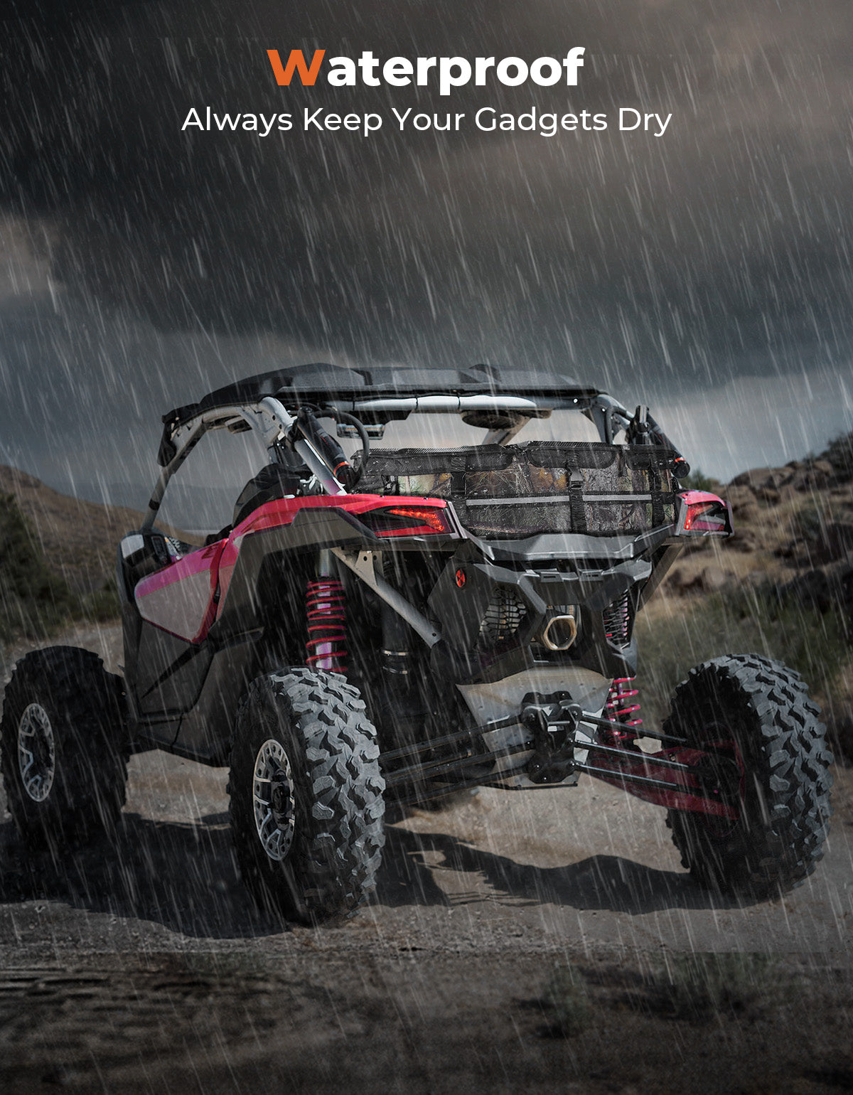 Camo Rear Storage Bag for Can-Am Maverick X3/MAX – Kemimoto