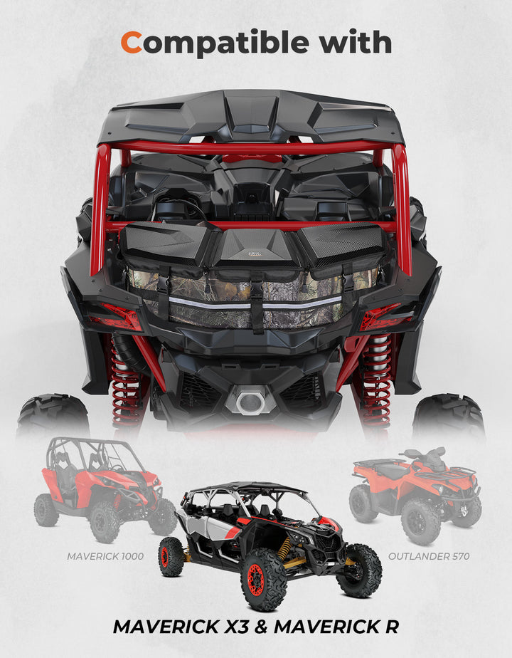 Camo Rear Storage Bag for Can-Am Maverick X3/MAX - Kemimoto