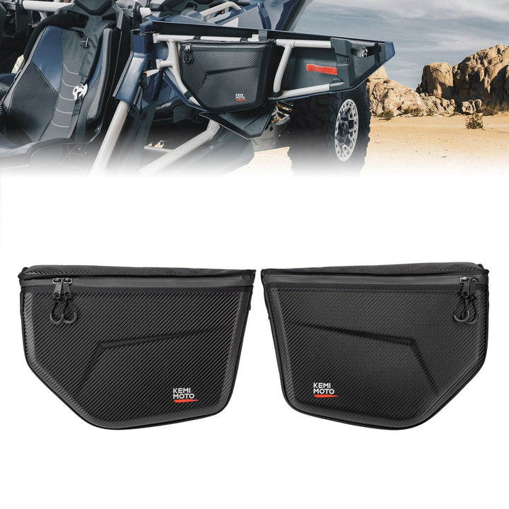1680D Storage Door Bags Semi-Rigid for Can-Am Maverick X3 - Kemimoto
