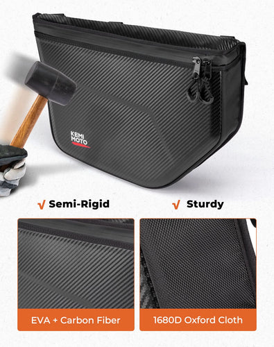 1680D Storage Door Bags Semi-Rigid for Can-Am Maverick X3 - Kemimoto