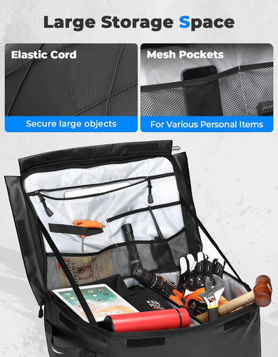 900D Water-Resistant ATV Storage Bag for Polaris Sportsman Arctic Cat Kawasaki - Kemimoto