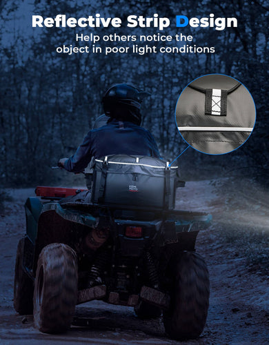 900D Water-Resistant ATV Storage Bag for Polaris Sportsman Arctic Cat Kawasaki - Kemimoto