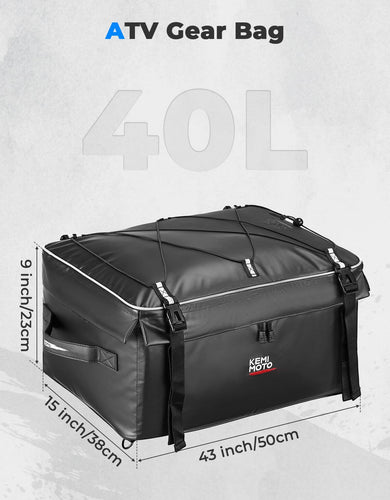 900D Water-Resistant ATV Storage Bag for Polaris Sportsman Arctic Cat Kawasaki - Kemimoto