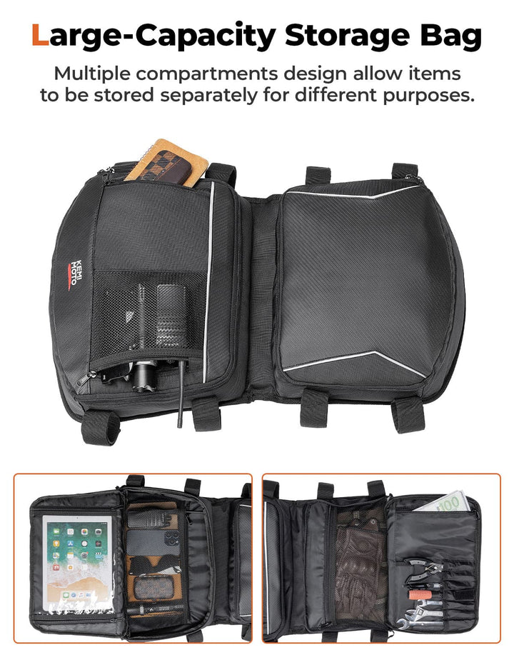 Roof Storage Bag with Tablet Holder for Can-Am Maverick X3 / X3 MAX - Kemimoto