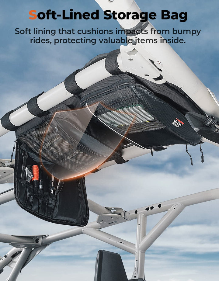 Roof Storage Bag with Tablet Holder for Can-Am Maverick X3 / X3 MAX - Kemimoto