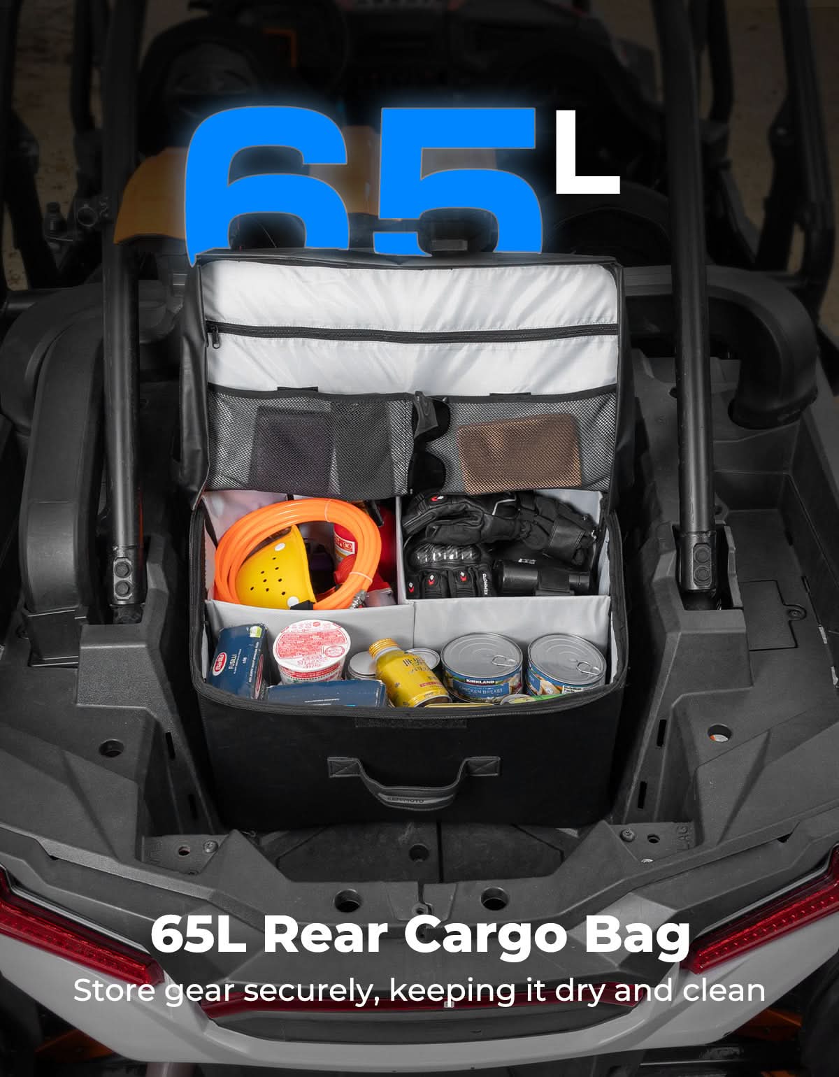 65L UTV Rear Cargo Storage Bag for RZR XP 1000/ RZR PRO XP 1000 - Kemimoto