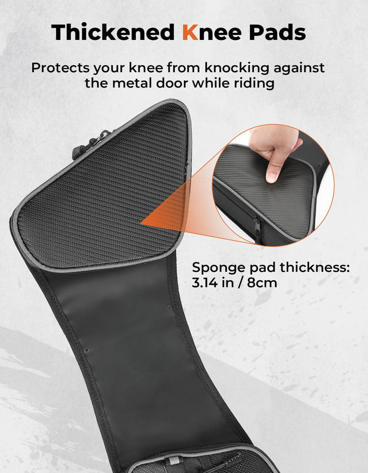 1Pair Door Bags with Knee Pads for Can Am Commander - Kemimoto