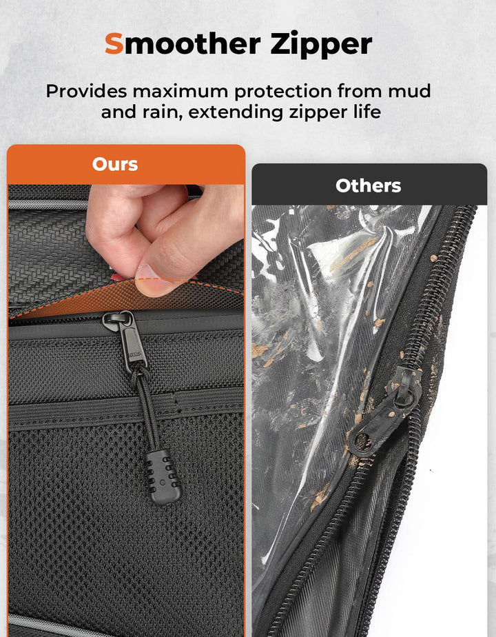 1Pair Door Bags with Knee Pads for Can Am Commander - Kemimoto