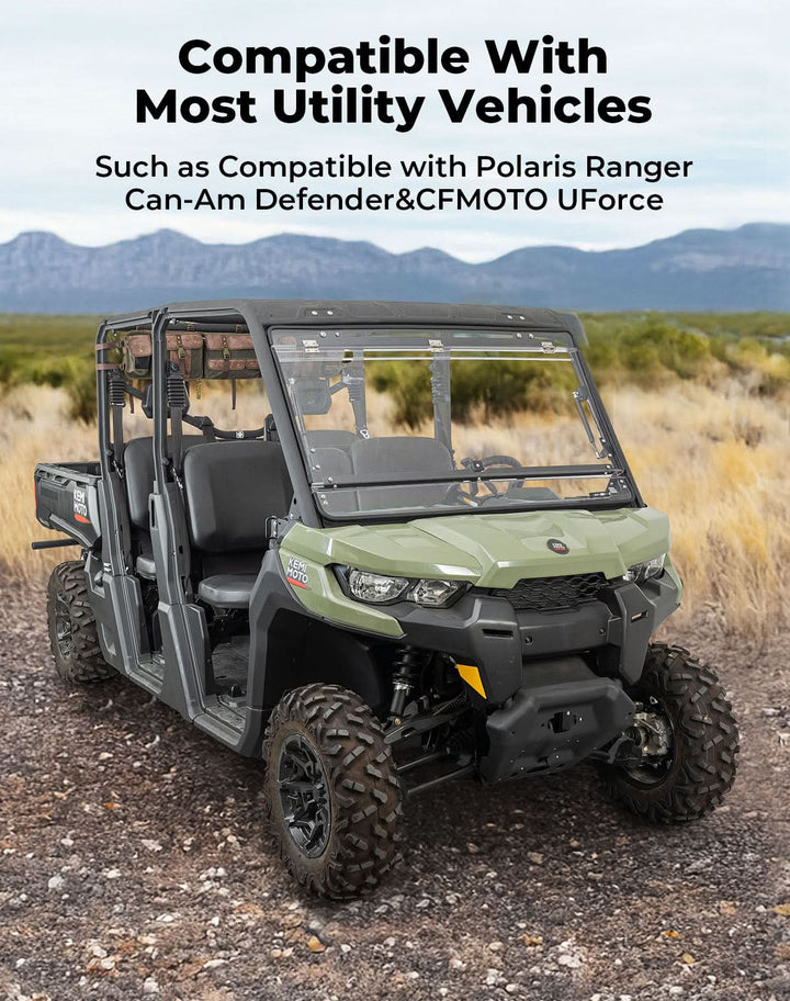 UTV Roll Cage Organizer Bag Leather for Ranger RZR Pioneer Talon Defender - Kemimoto