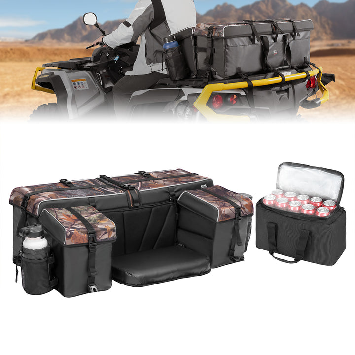 83L ATV Cargo Bag w/ cooler bag for Polaris Can-Am Kawasaki Arctic Cat CFMOTO - Kemimoto