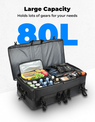 80L ATV Cargo Storage Bag w/ cooler bag for Polaris Sportsman Can-Am Brute Force CFMOTO - Kemimoto
