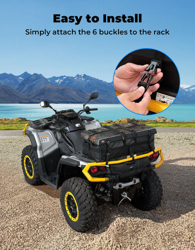 80L ATV Cargo Storage Bag w/ cooler bag for Polaris Sportsman Can-Am Brute Force CFMOTO - Kemimoto