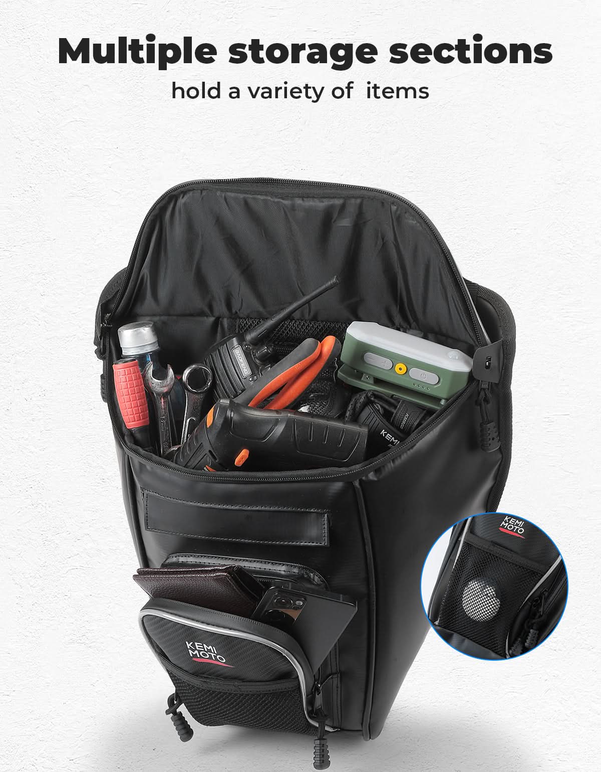 2-in-1 Cooler Storage Bag for Polaris RZR XP 1000, 900, 800, 570 - Kemimoto