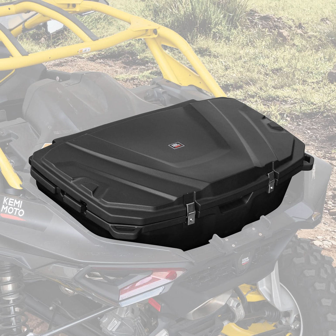 UTV Rear Rack Cargo Box for Can-Am Maverick R 2024+ - Kemimoto