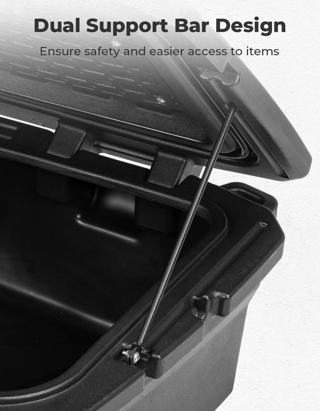 UTV Rear Rack Cargo Box for Can-Am Maverick R 2024+ - Kemimoto